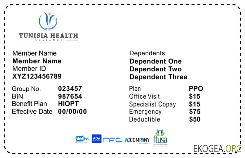 Carte d'assurance maladie tunisienne